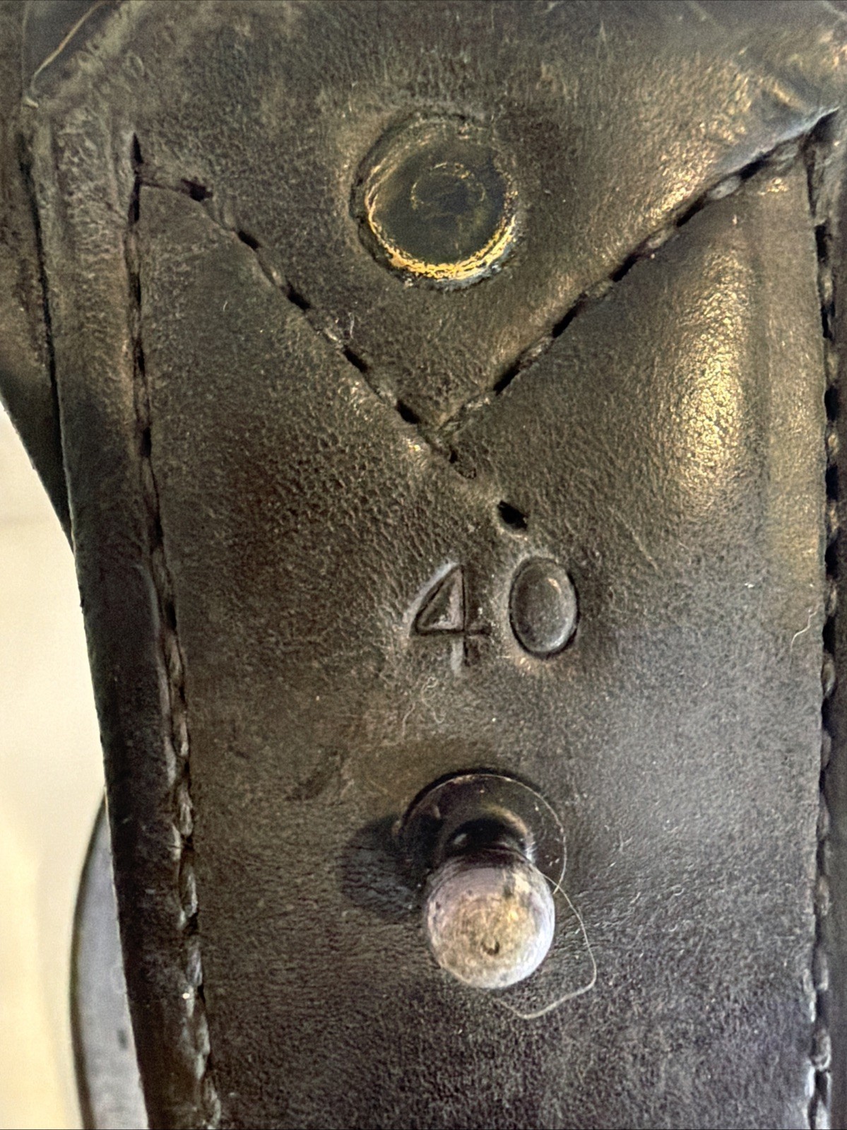 Tex Shoemaker & Sons Basketweave Leather Duty Belt 40” Holster Gun Belt + Buckle