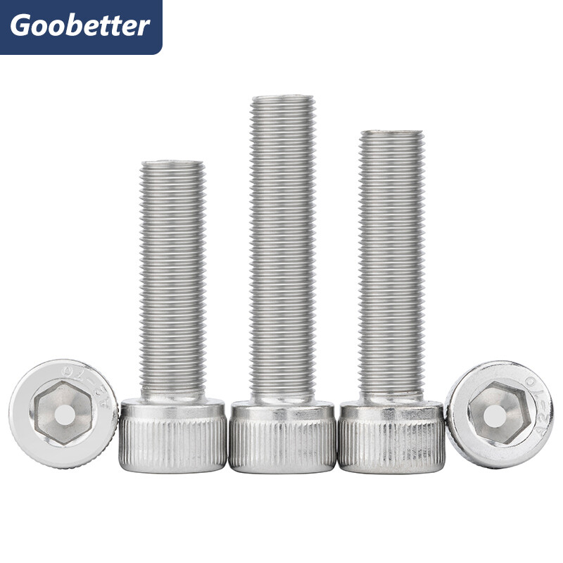 Socket Head Cap Screws Hex Allen Bolts Fine Thread A2 Stainless Steel DIN912