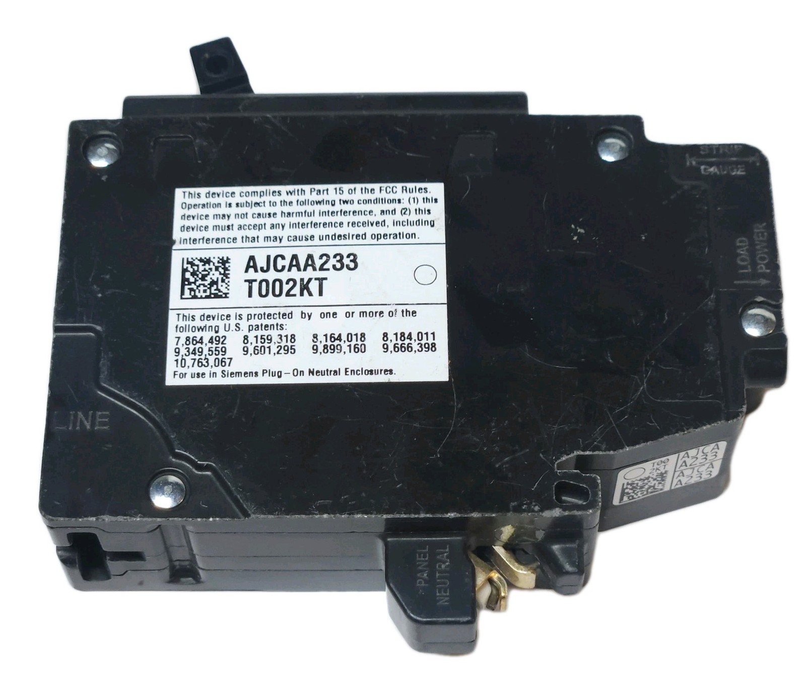 SIEMENS Q1515AFCN Tandem 15 AMP Duplex Type QTAN AFCI ARC Fault Circuit Breaker