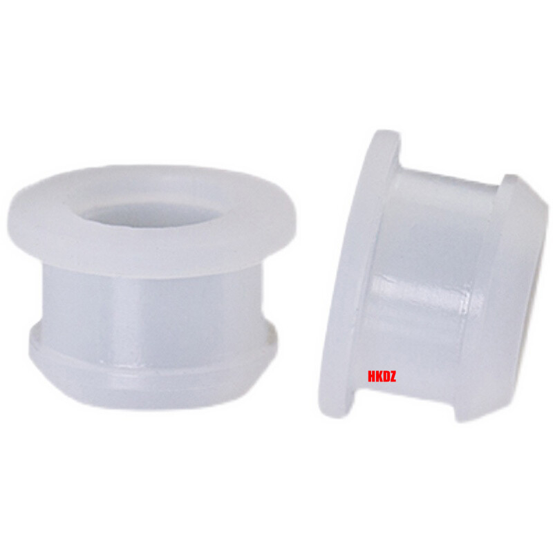 Clear Grommet Snap-On Open Silicon Rubber Hole Plug Bung Wire Cable Protect Bush
