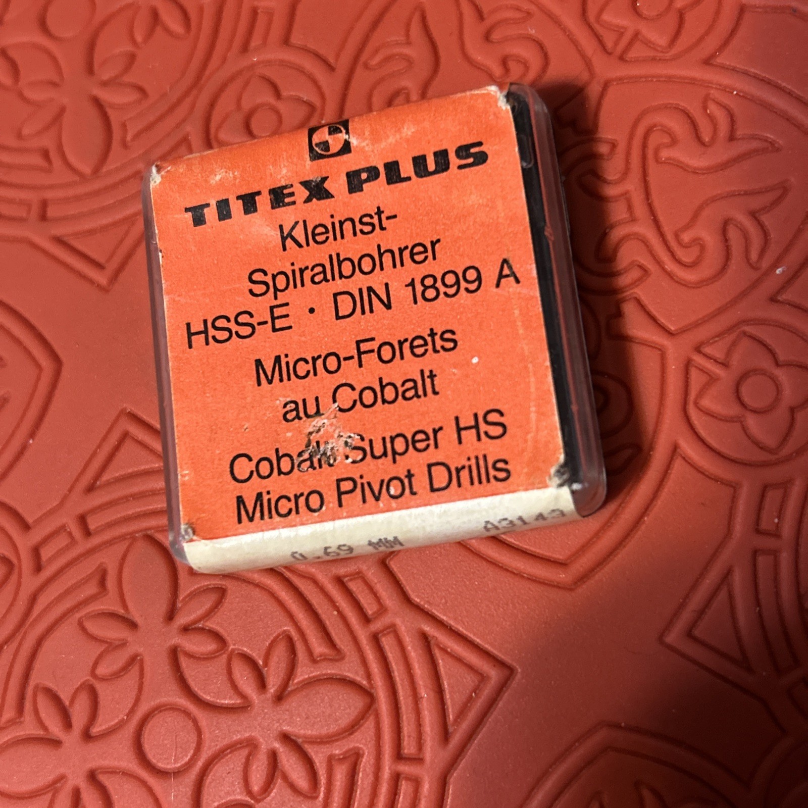 Titex Cobalt Micro Drill Set Of 10 A3143 MM0,69 943314-65 HSS-E .69mm (G21)