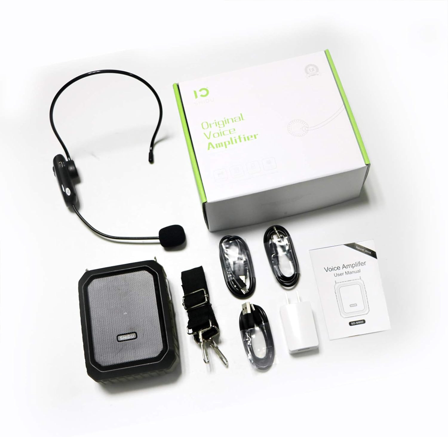 Voice Amplifier with Wireless Headset Mic – 18W 4400Mah Rechargeable Mini Pa Sys