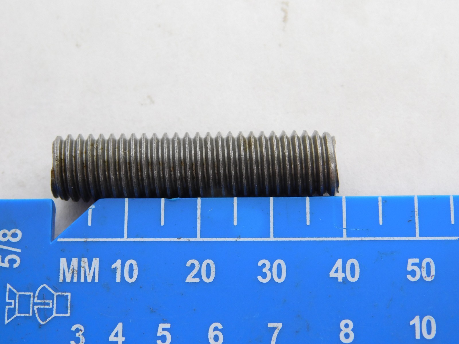 10 Pcs! Plain Steel M10 1.5 x 40mm Full Right Thread Threaded Rod Screws Bolt NH