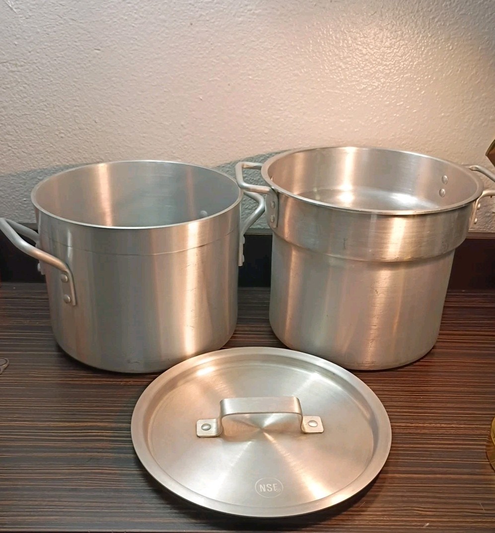 12 Qt Heavy-Duty Aluminum Stock Pot Iris Smart & Final – NSF – Made in USA