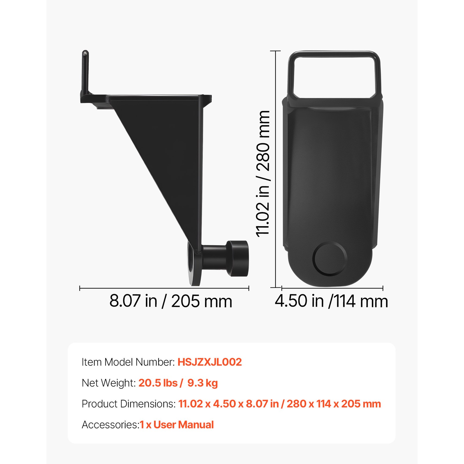 Uimoso 2-Pack Shipping Container Jack Lug with Handle for Leveling and Storage