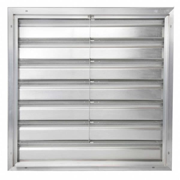 Dayton 2Ftw7 36 In 39″H-W 5.75″L Alu Wall Exhaust Shutter, 36-1/2 In X 36-1/2