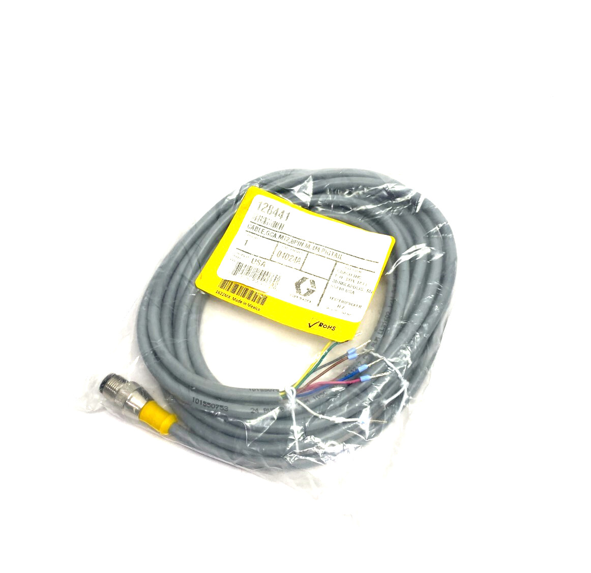 Turck RS 8T-4/S113 Eurofast Single Ended Cordset M12 8-Pin to Pigtail U-84181