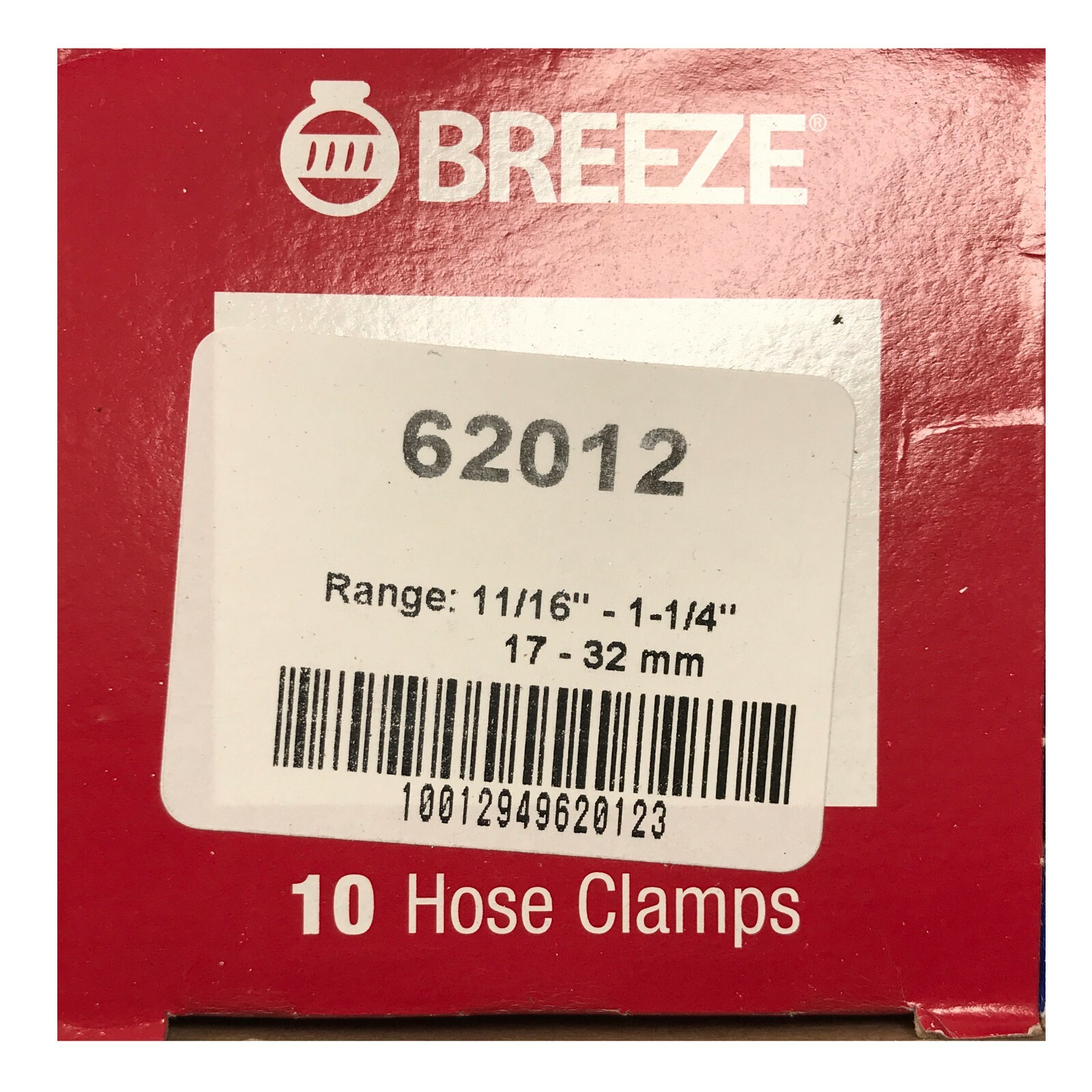Box of 100 #12 Stainless Steel 11/16 to 1-1/4″ Worm Gear Hose Clamp 1/2 Band USA