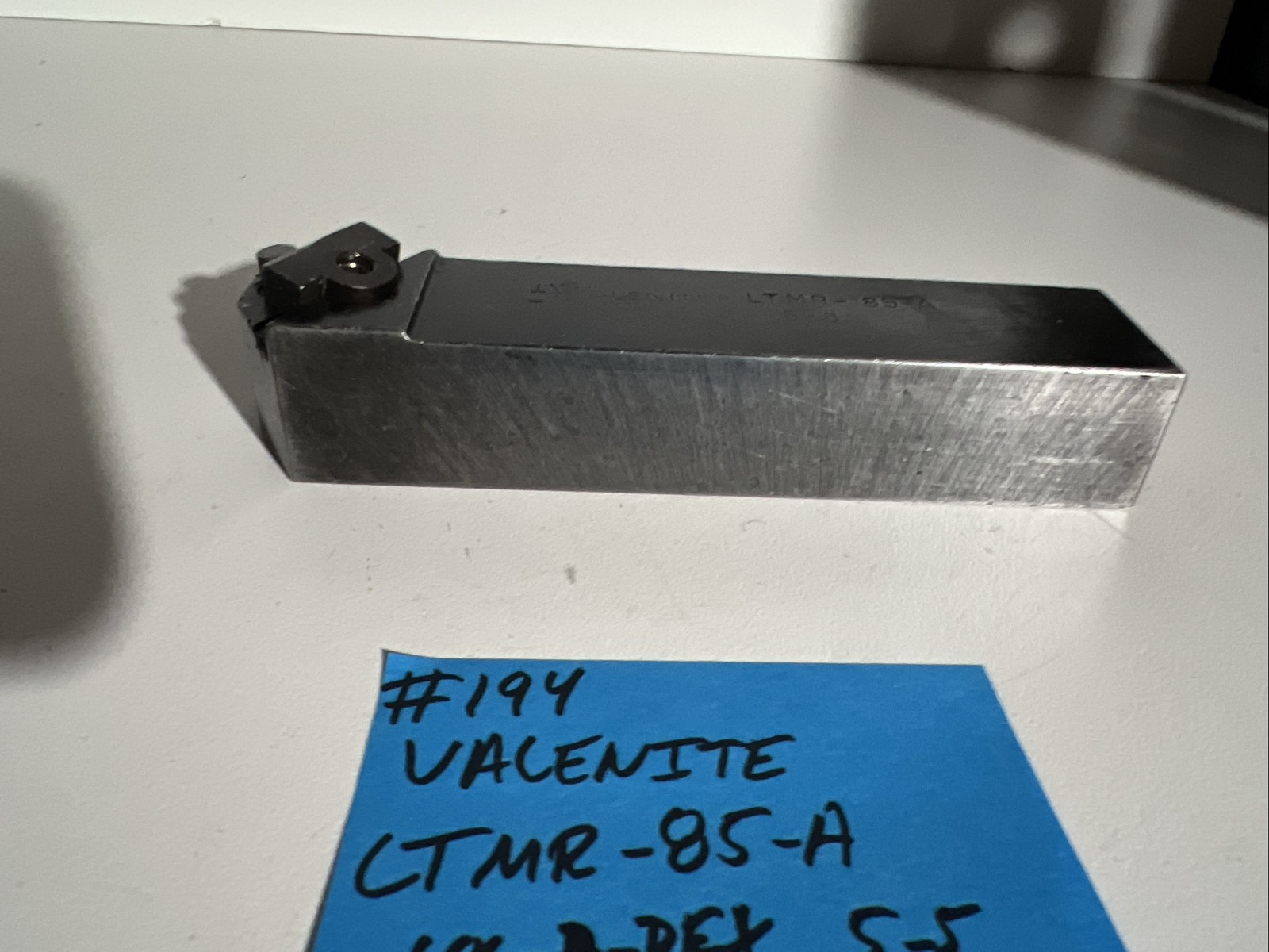 valenite LTMR-85A Indexi Carbide Lathe Toolholder 6”OAL 1-1.25 Shank Turn Thread
