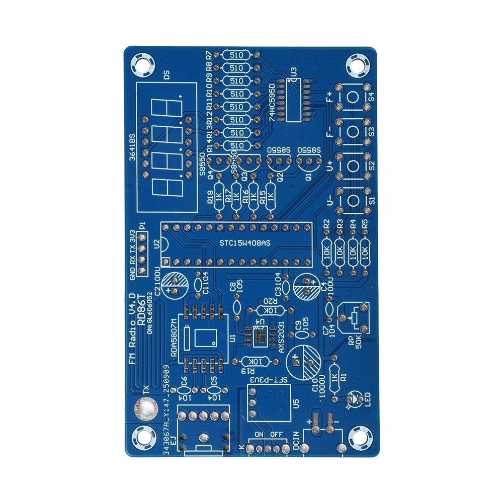 Digital FM Radio DIY Electronic Kits Soldering Practice Learning Kit 87.5-108MHz