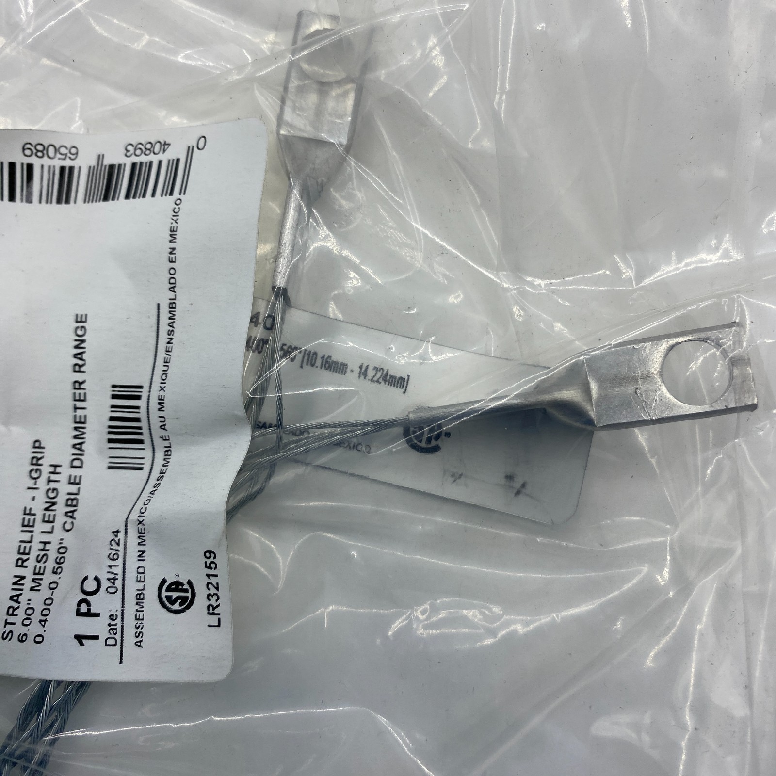 Eaton Arrow Hart I40 Strain Relief I-Grip 0.400″ – 0.560″ Cable Range ✅