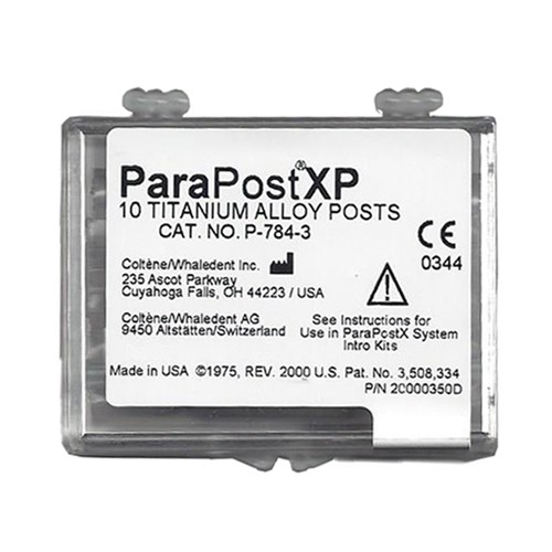 Coltene Whaledent P784-3 ParaPost XP Titanium Alloy Posts .036″ Brown 10/Pk