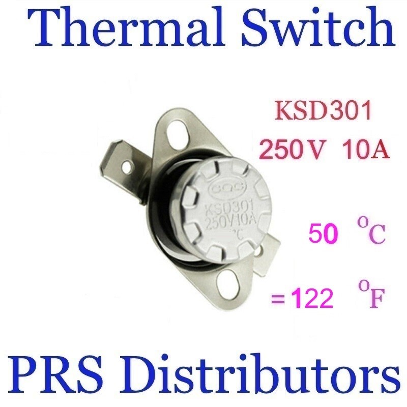 KSD301 10A 250V 50°C 122°F Thermostat Temperature Switch Thermal control Switch