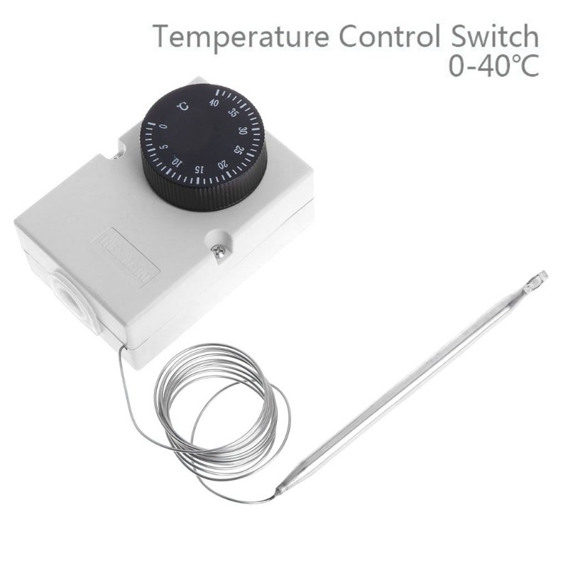 Gauges Meter AC220V 0-40℃ Temperature Switch Capillary Thermostat Controller