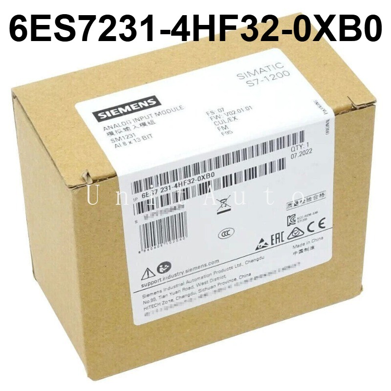 1 Pcs NEW Siemens 6ES7231-4HF32-0XB0 SM1231 S7-1200 8AI Analog Input PLC Module