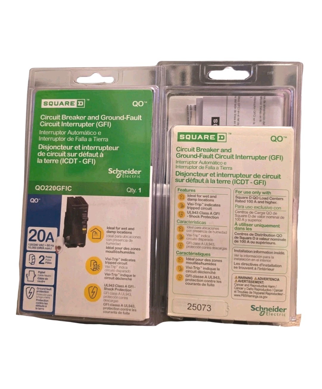 QO 20-Amp 2-Pole GFCI Breaker (QO220GFIC)
