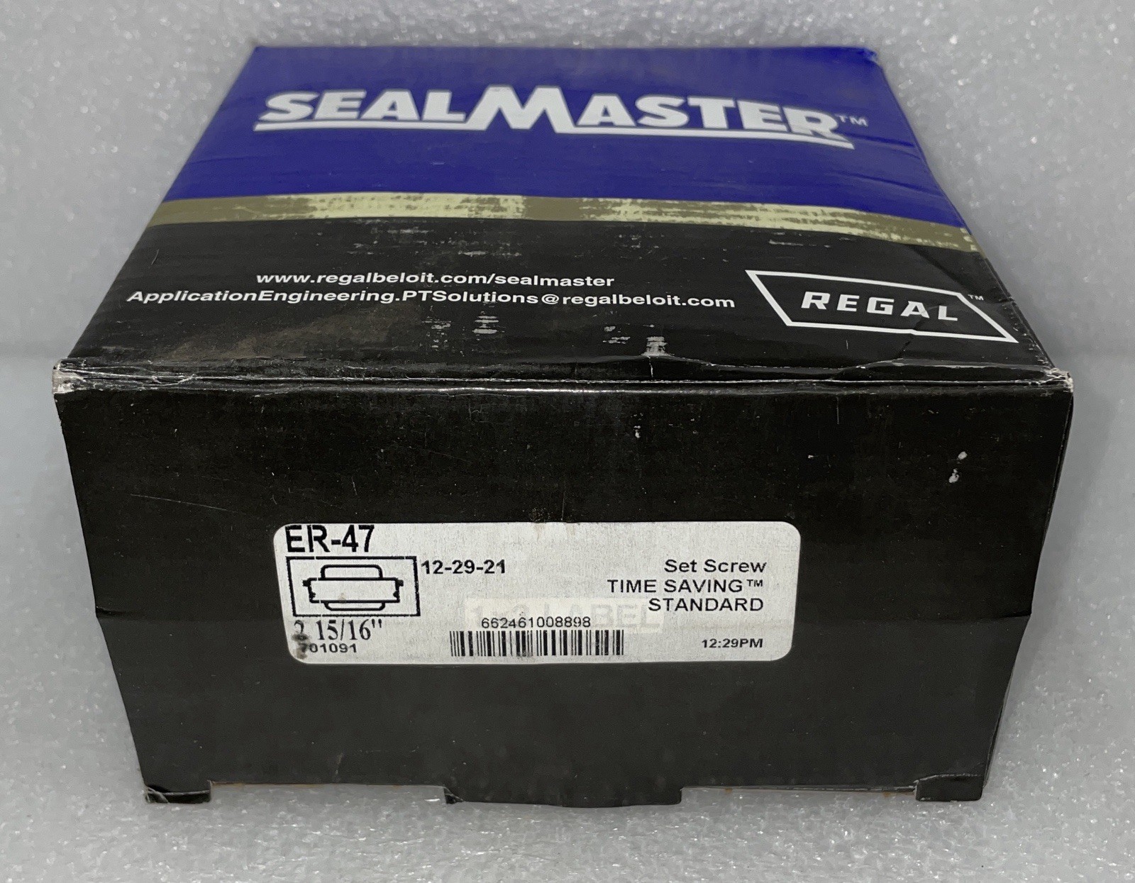 Sealmaster ER-47 Set-Screw Locking Bearing (Regal) Time Saving™ Standard Series