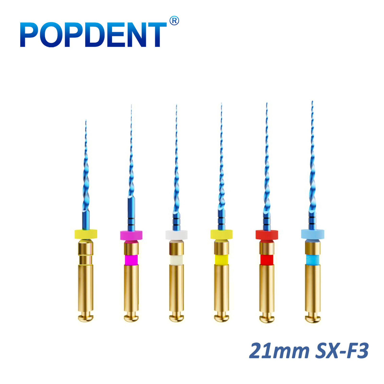 POPDENT Dental Endo Rotary Files X-Pro Gold Taper NITI Endodontic Root Files
