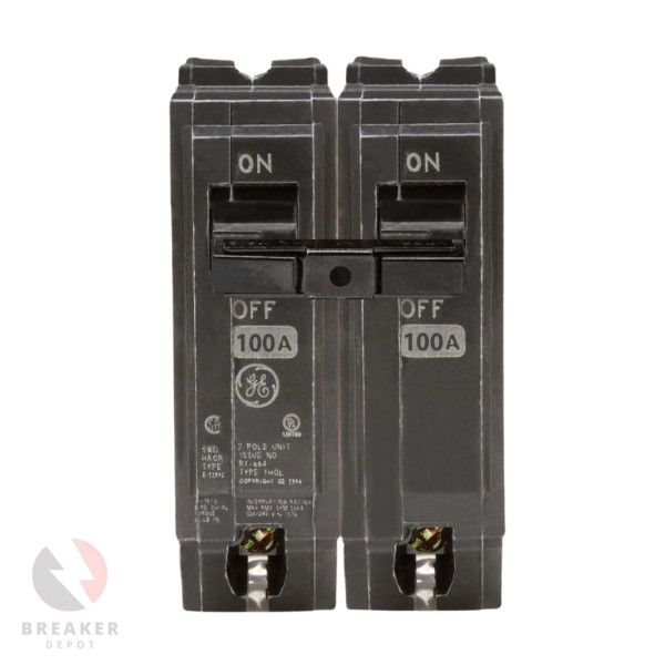 GE ABB THQL21100 Circuit Breaker | 100A, 120/240 V. 2-Poles