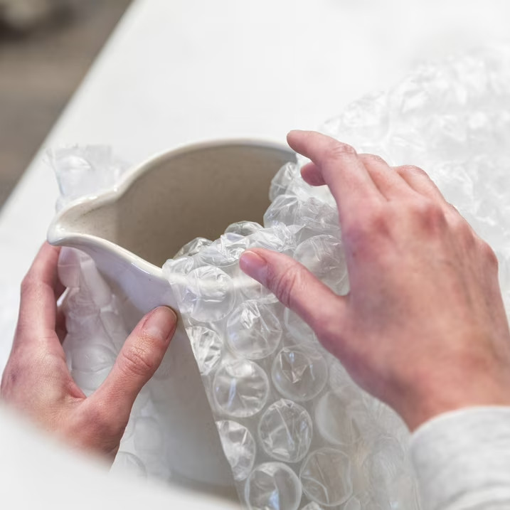 Large Bubble Cushioning Wrap Roll 12 Inch x 50 Feet Clear Shipping Packing