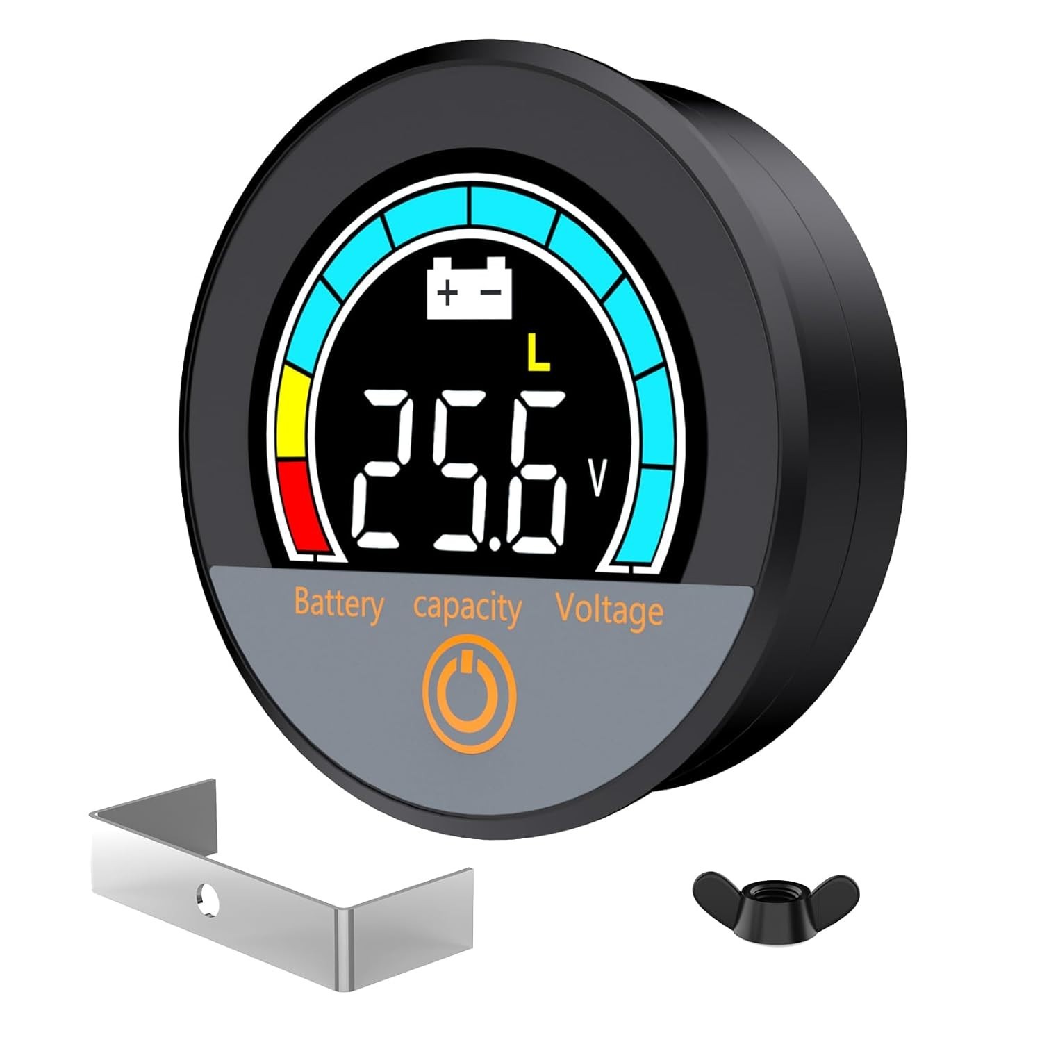 IP67 Waterproof Battery Monitor 12V 24V 36V 48V 60V 72V 84V with Backlight LC…