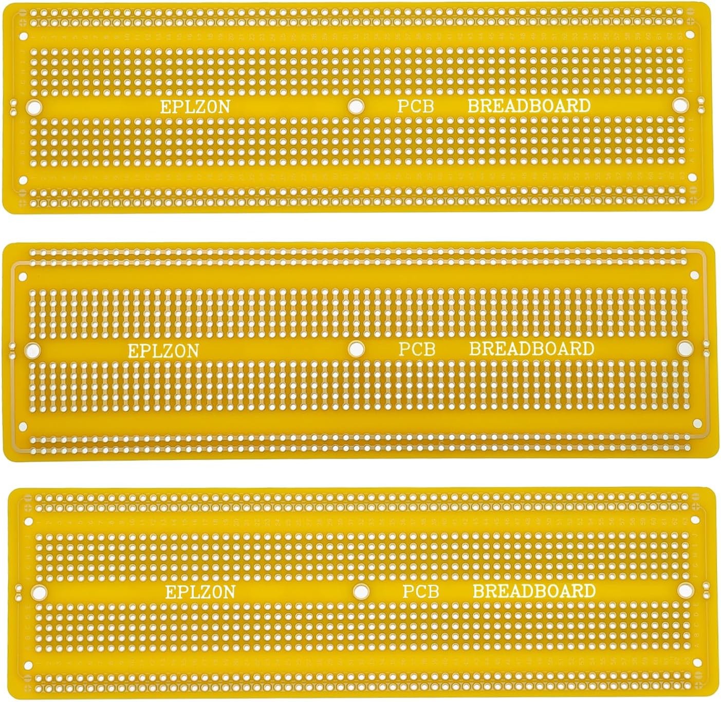 6.8×2.05 Solderable Breadboard PCB Prototype Board Kit Yellow El Color: Yellow
