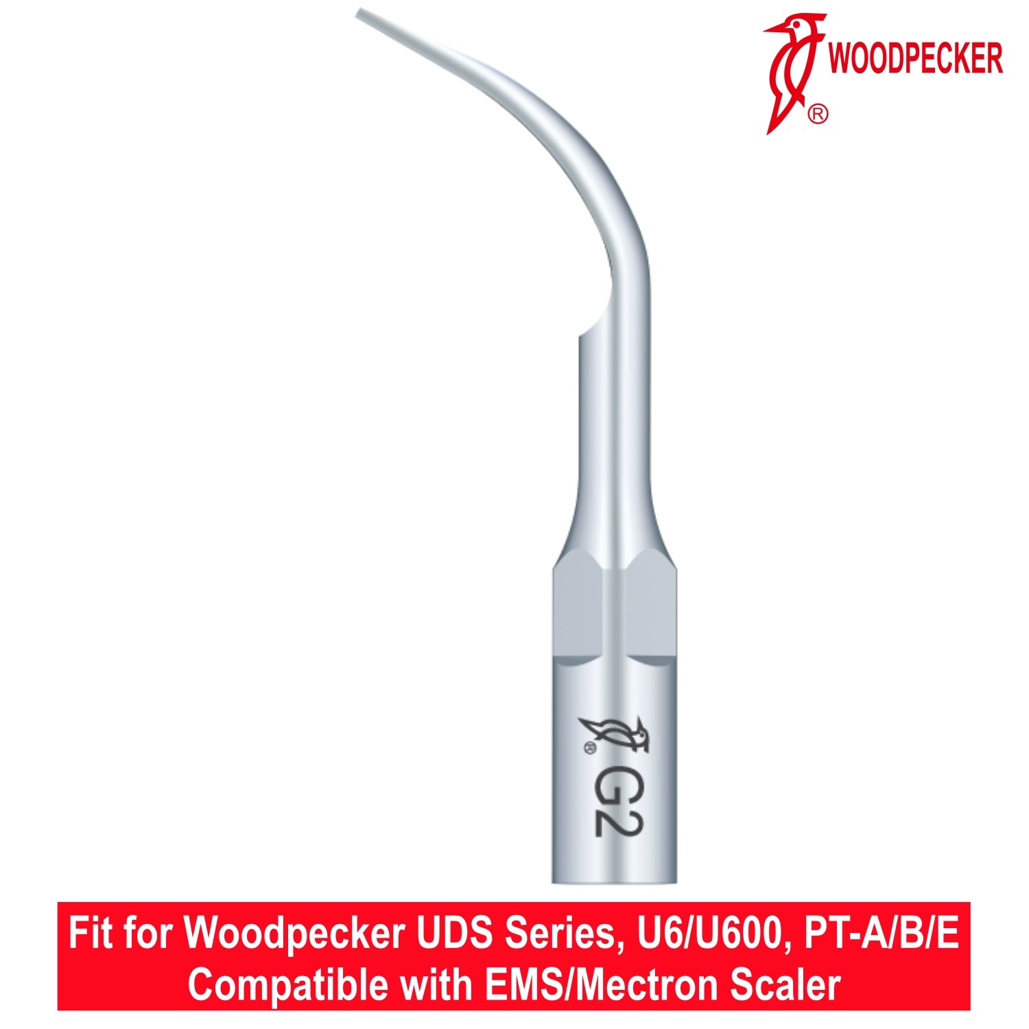 5pc/pk Woodpecker Dental Ultrasonic Scaler Scaling Tips G2 Fit UDS Scaler