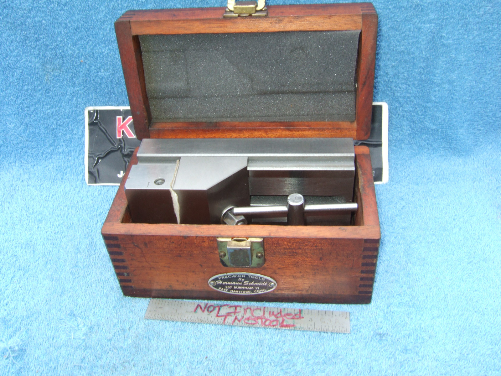 HERMANN SCHMIDT USED V0-4WOH GRIND VISE CASE&WRENCH TOOLMAKER MACHINIST INSPECT