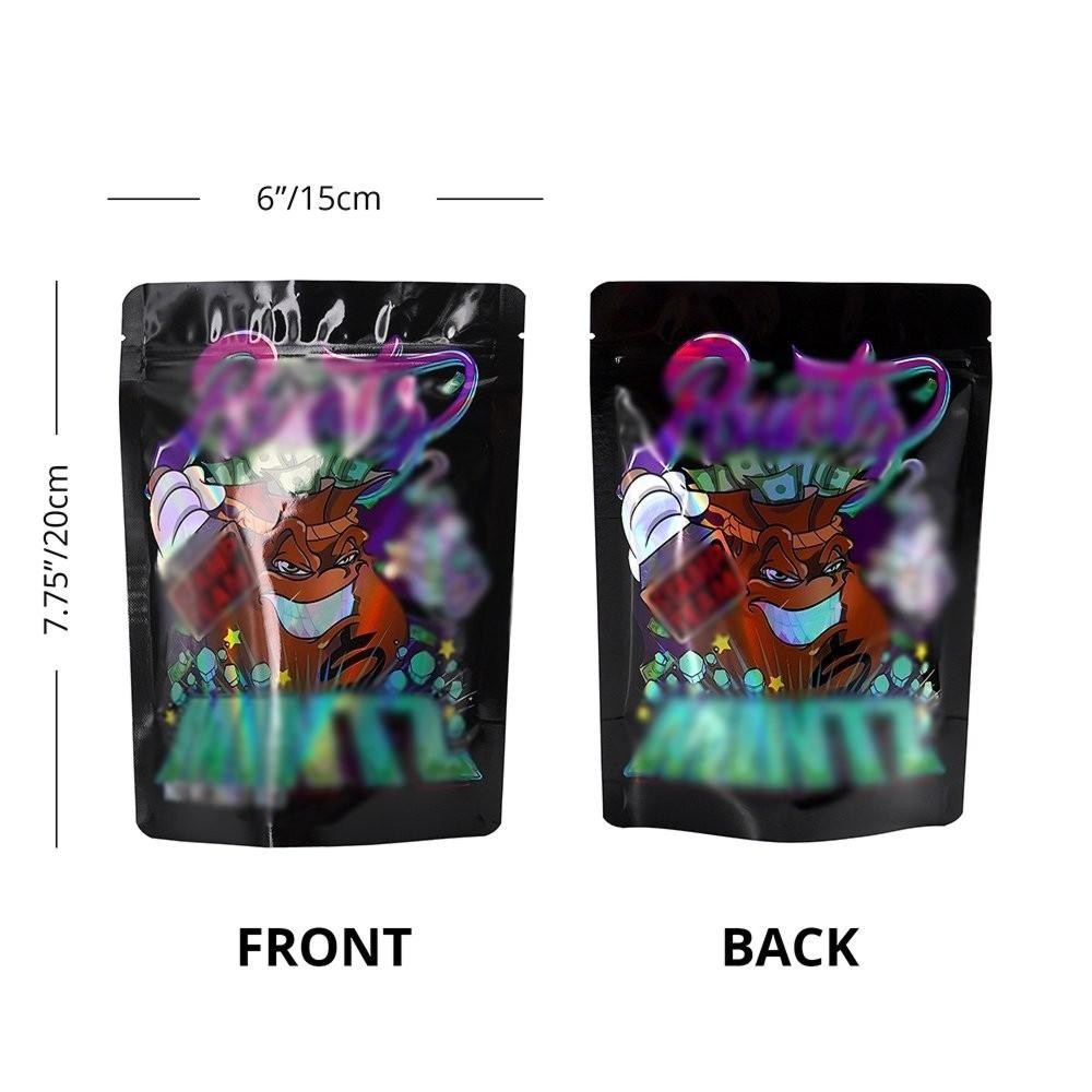 28g Mylar Bags Heat Sealable & Resealable for Samples & Food Packaging