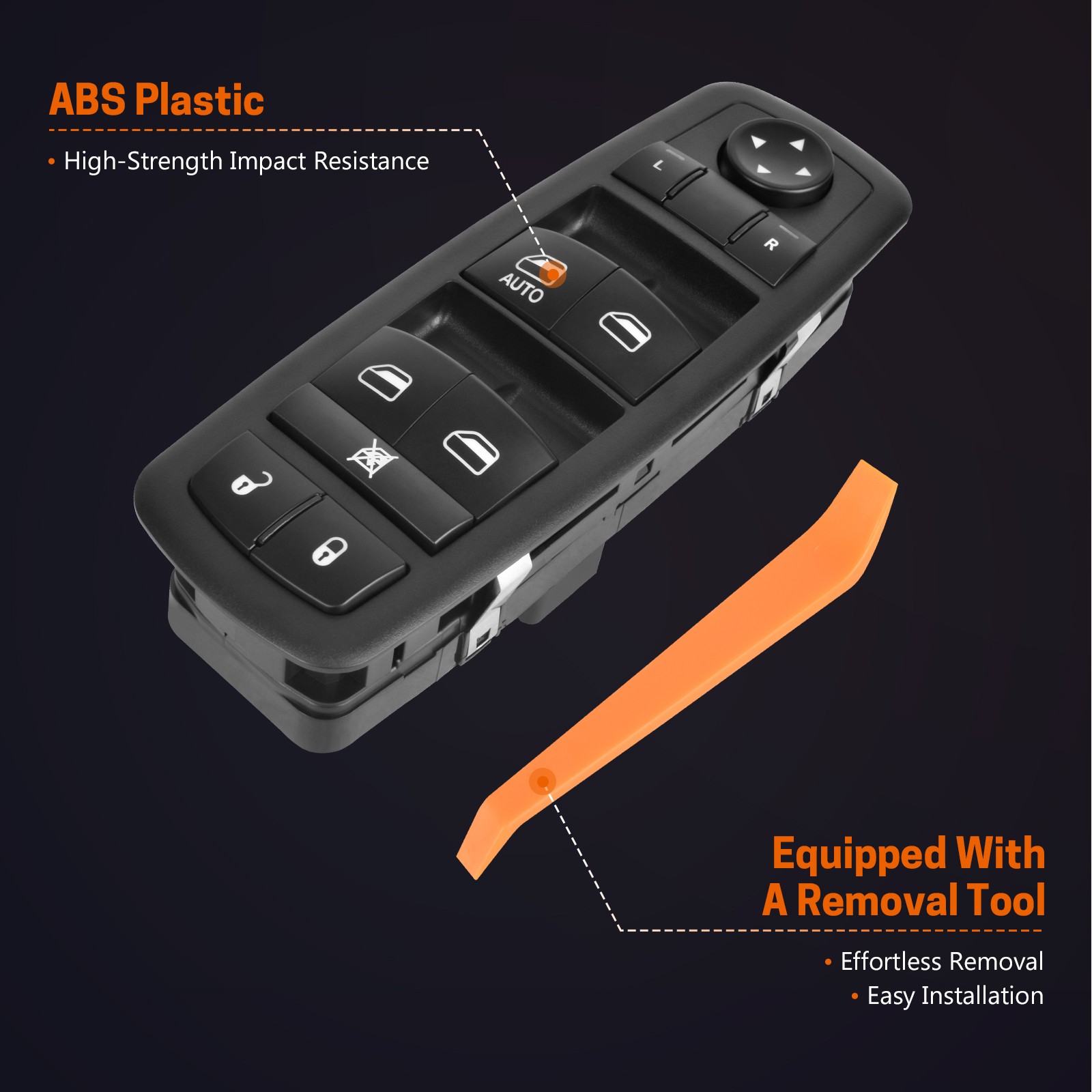 Front Driver Side LH Power Window Switch for Dodge Journey 2011-2016 901-486
