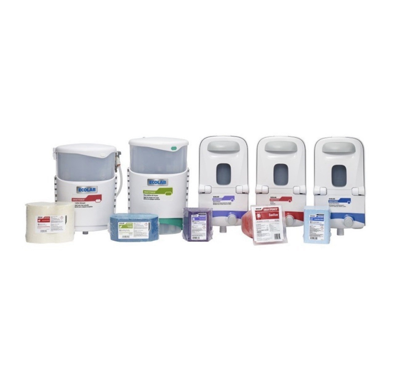 4 Each EcoLab SMARTPOWER Dishmachine Detergent, 6101201, 6.5 LB. | 4/Case