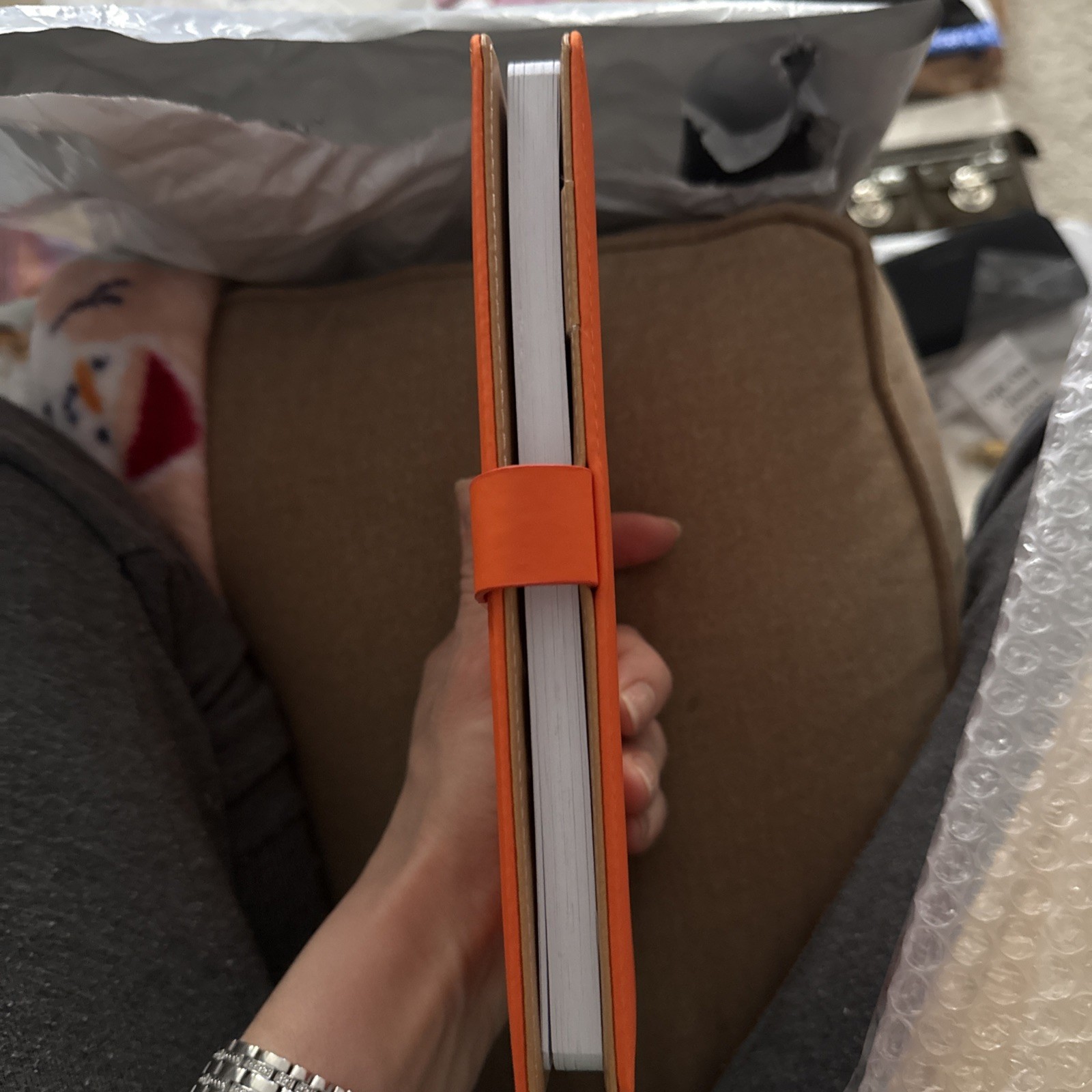 Hermès VIP Orange Notebook Journal Magnetic Closure Reusable Cover
