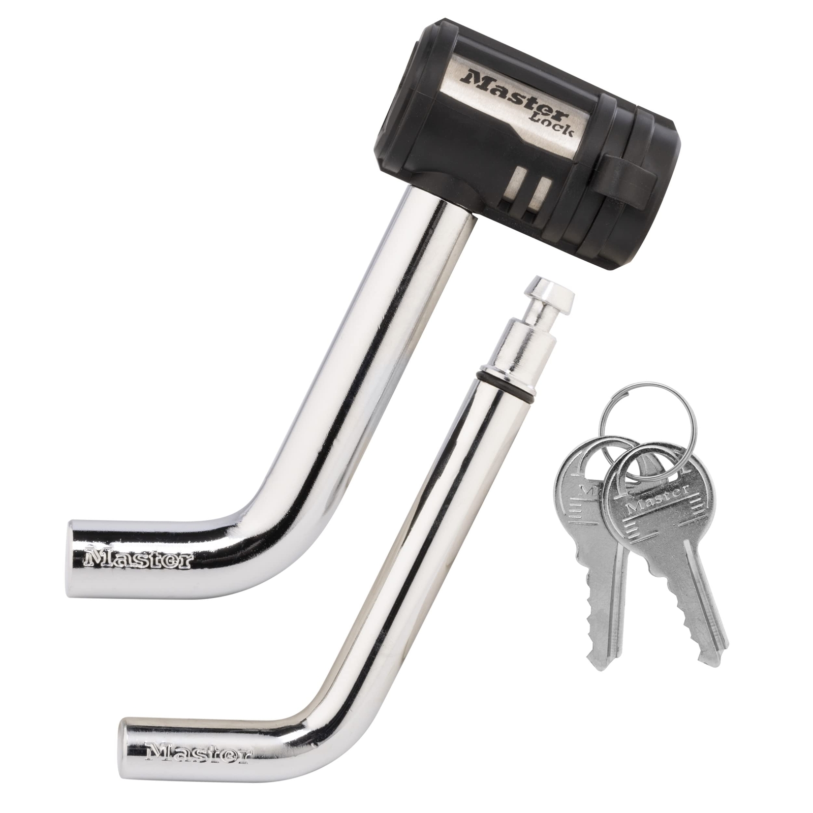 Master Lock Receiver Hitch Locking Pin Security for Class I II III IV Towing
