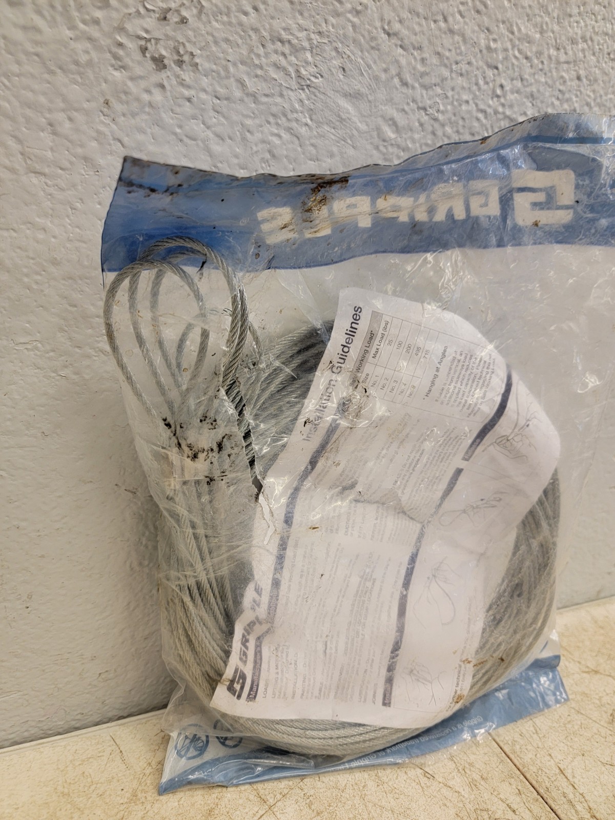 NEW Gripple HF3-LG-20FT -4P Standard Hanger Loop End #3 200LB