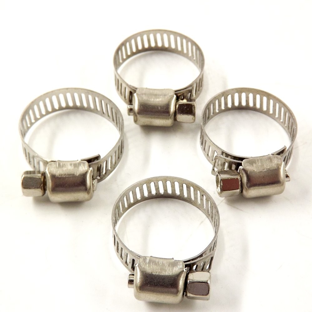 5/16″-15/32″(8-12 mm)Stainless Steel Drive Hose Clamps Fuel Line Worm Clips 15Pc