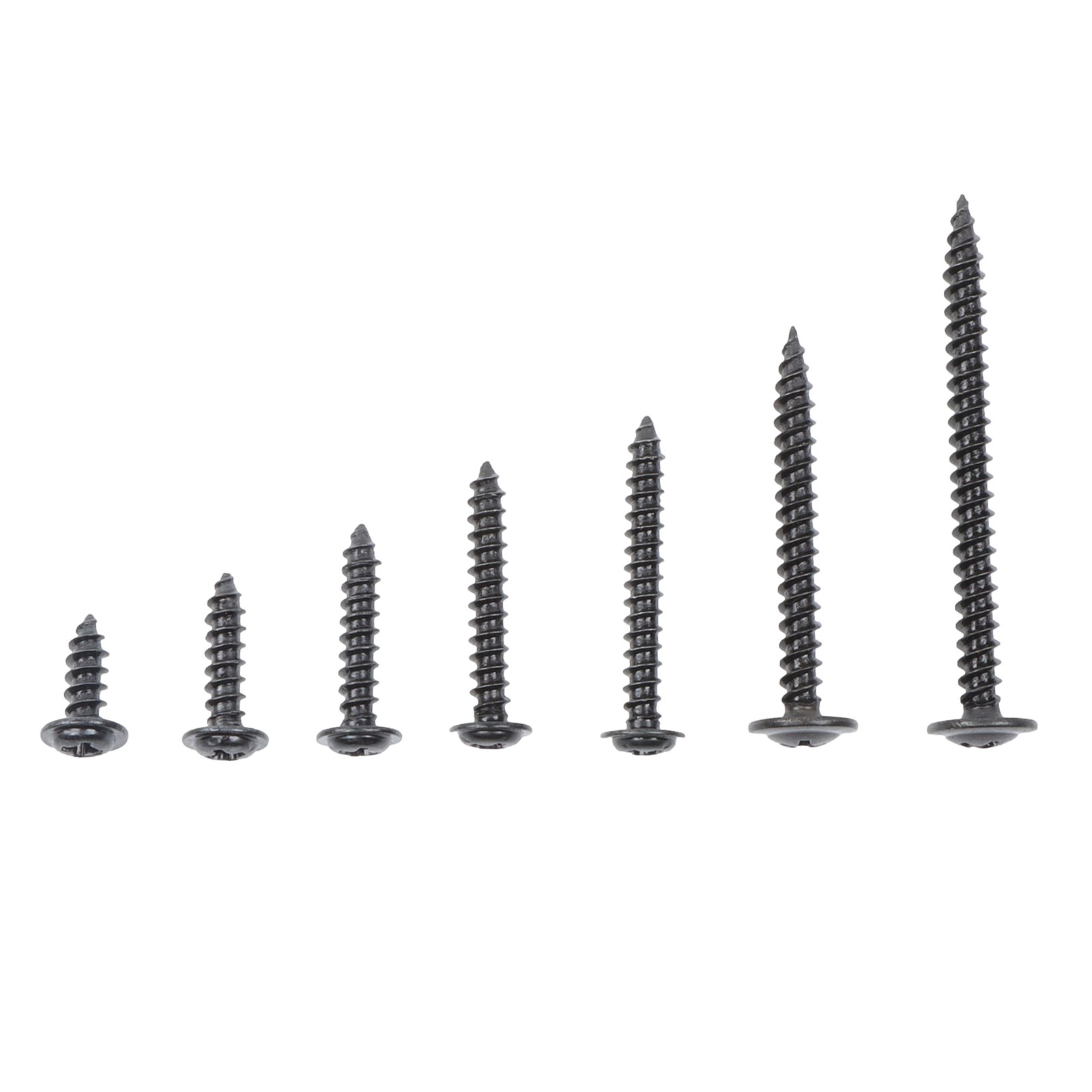 Round Head Truss Head Flat Head Screws Assortment – 485 Pcs #6 #8 #10
