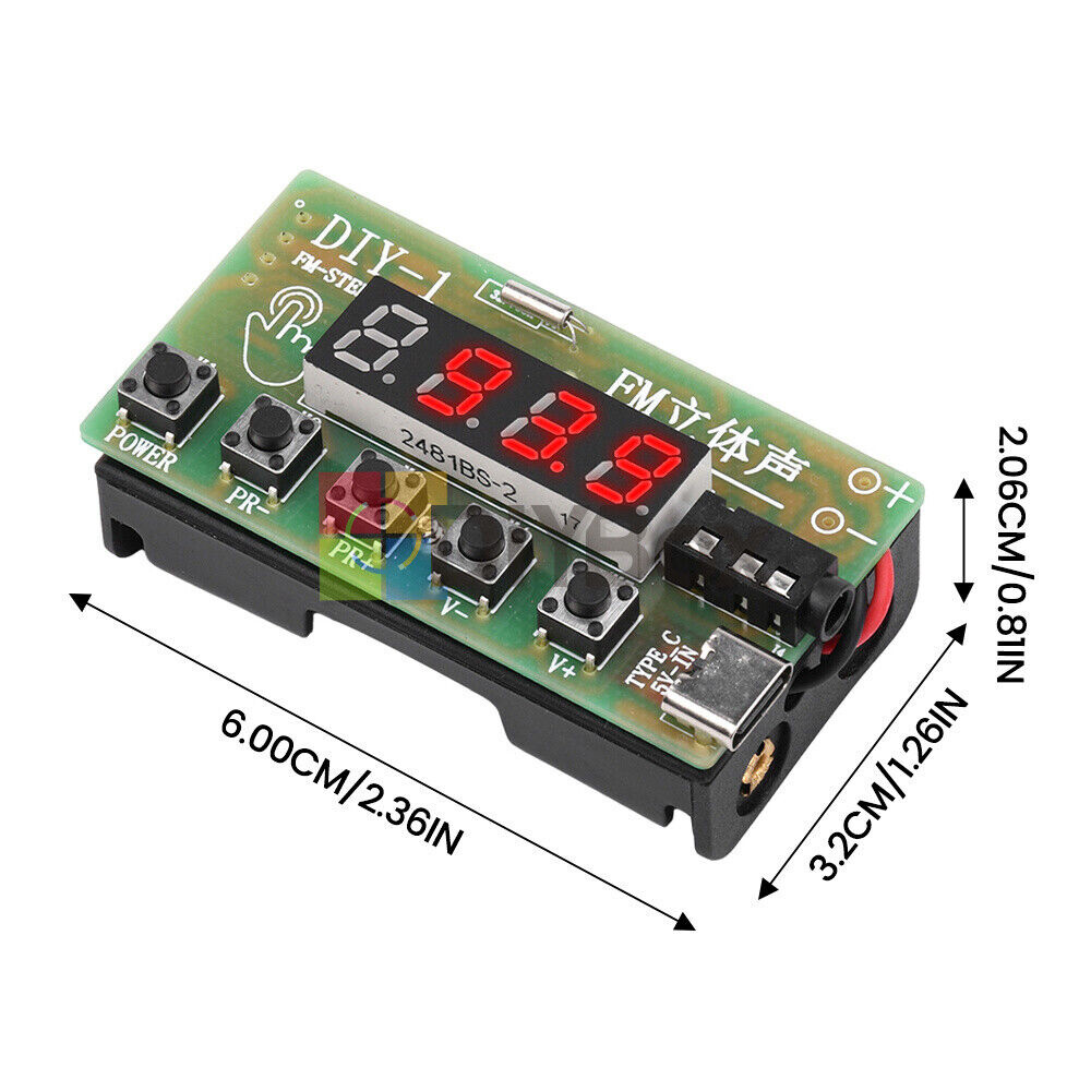 Electronic DIY Kits AM/FM Radio Receiver Module Kits Wireless Stereo 87-108MHz