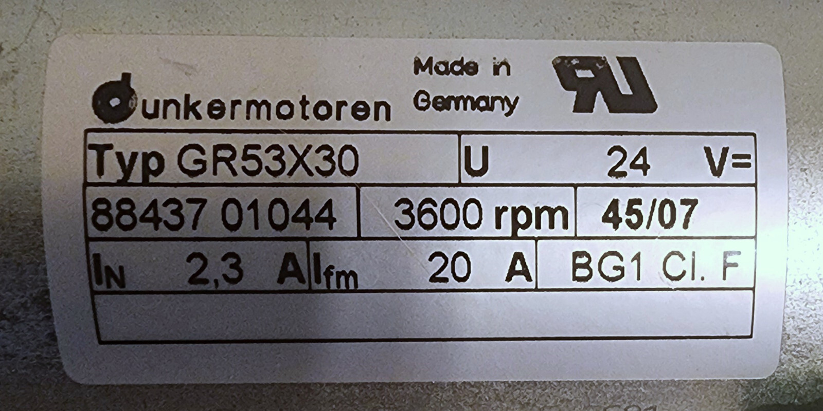 Dunkermotoren DC motor GR 53×30 with PLG42S Gear head