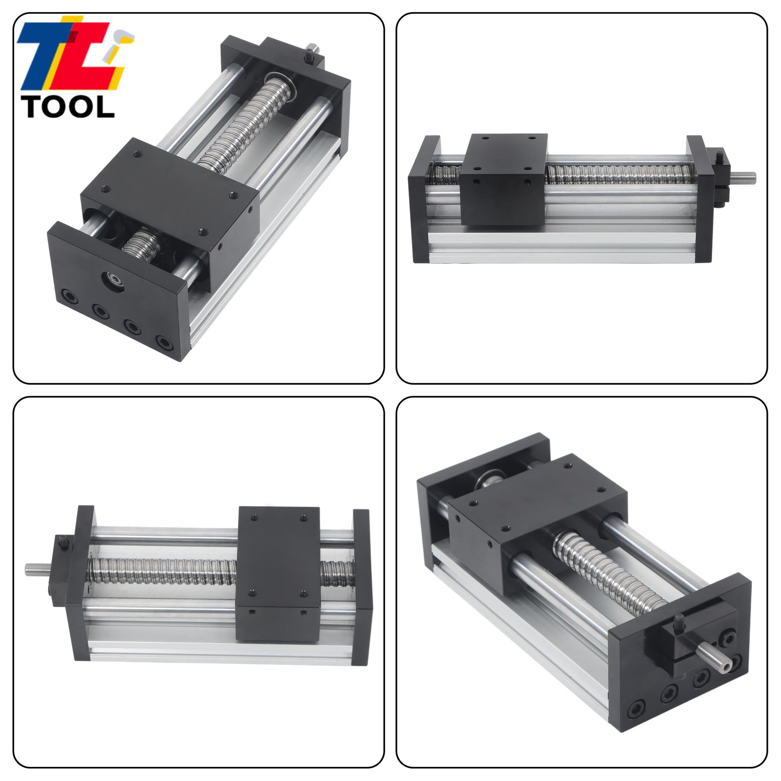 CNC 100mm Cross Slide Linear Rail Module Ballscrew SFU1605 Motion Stage