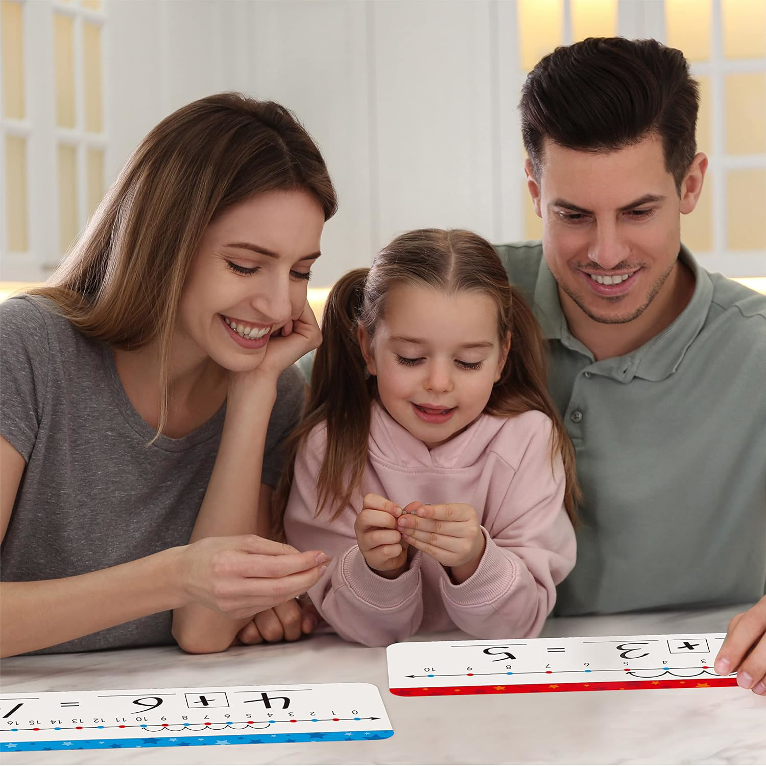 26 Packs Dry Erase Number Line Boards Double-Sided for Math Kids Classroom