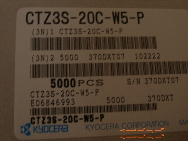 (25 PCS) Trimmer Capacitor 4.5-20 pf CTZ3 SERIES CTZ3S-20C-W5-P (WITH PLUS SLOT)