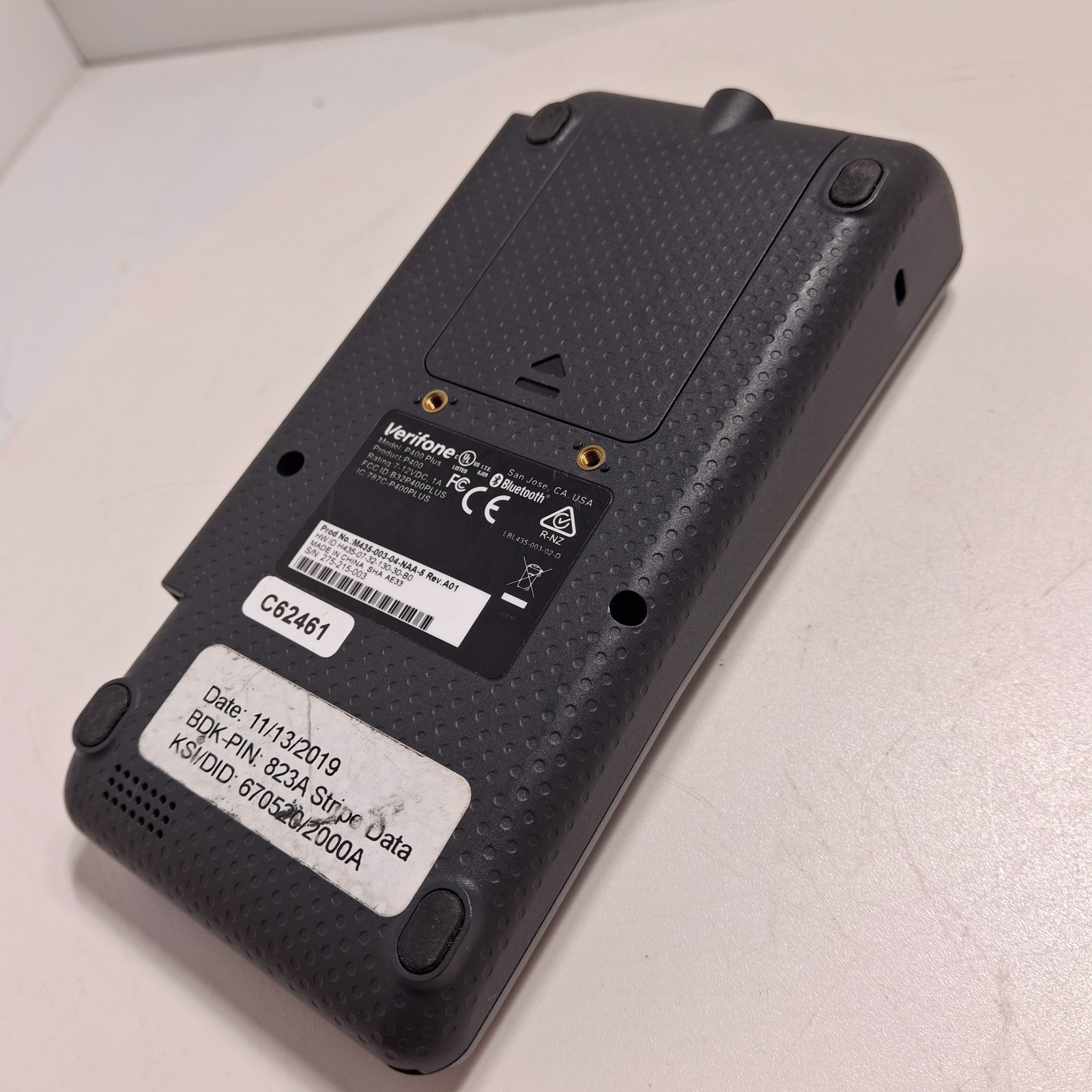 Verifone P400 Plus Credit Card Terminal w/ RS232 Ethernet Cable – Power On Test