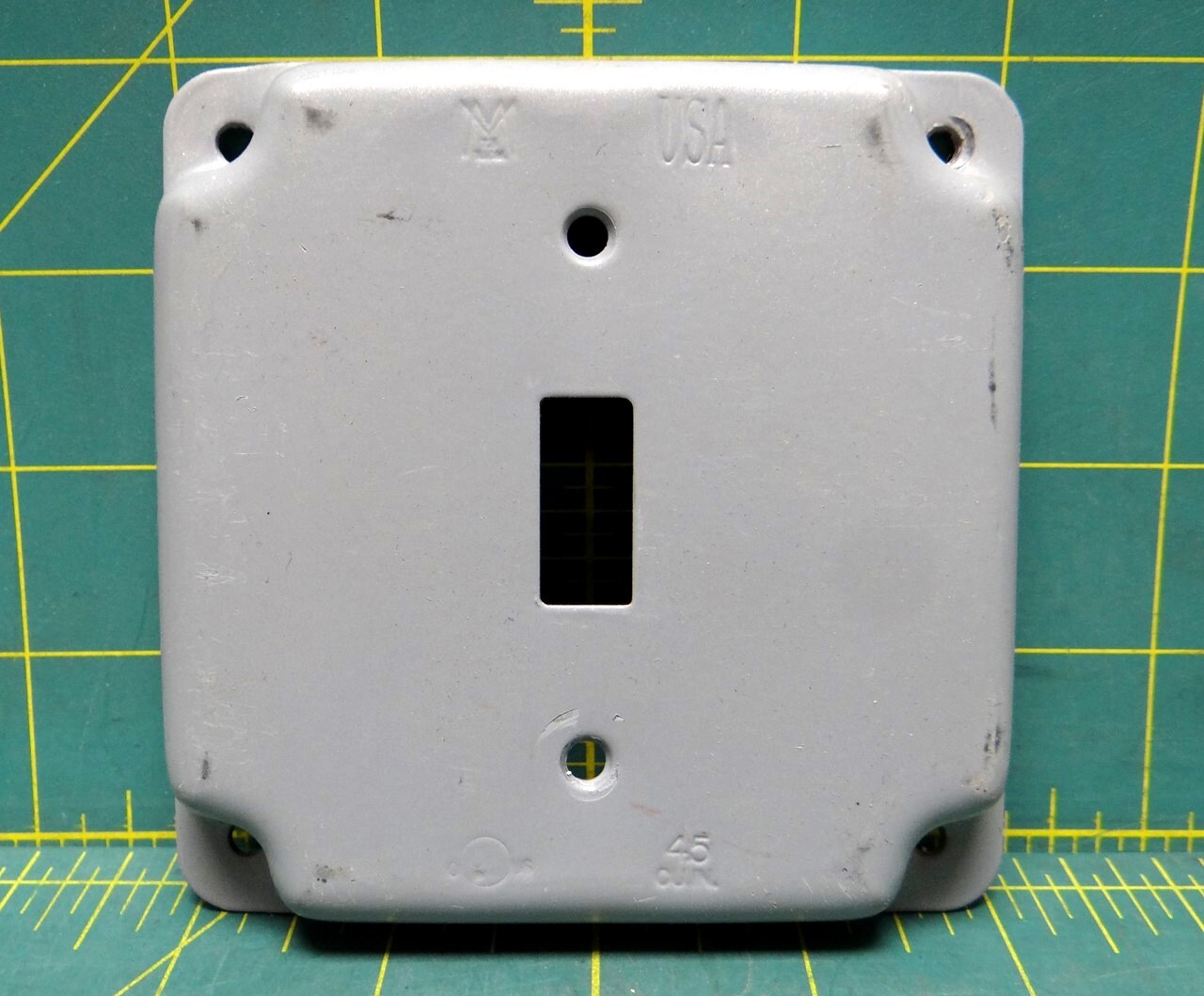 MULBERRY 11401 4″ Raised SWITCH COVER Steel Finish Powder Coated w/ Hardware