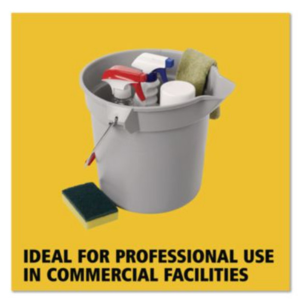 Rubbermaid Commercial Gray Bus Tote 20x15x5 Plastic Utility Box Tub Receptacle