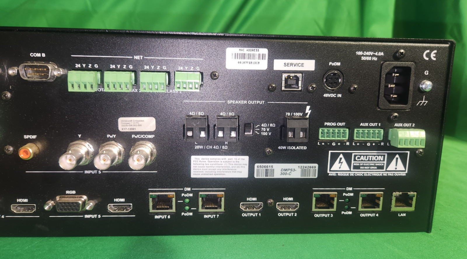 Crestron 3 Series DMPS3-300-C DigitalMedia Presentation System TESTED AND WORKS!