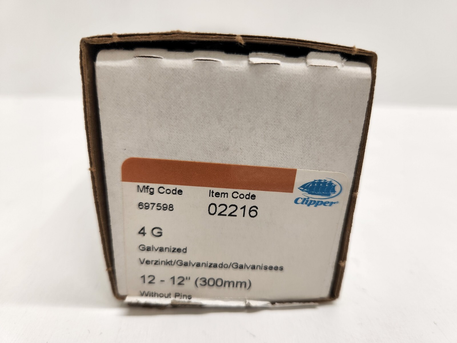 LOT OF (12) NIB! CLIPPER BELT FASTENERS 12″ UNIBAR CLIPS W/O PINS 4G / 02216
