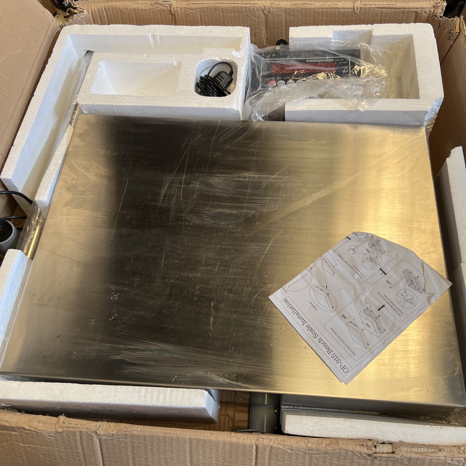 Prime OP-915SS Wash Down Bench Scale 18″ x 24″ 500 lb NTEP Legal for Trade IP67