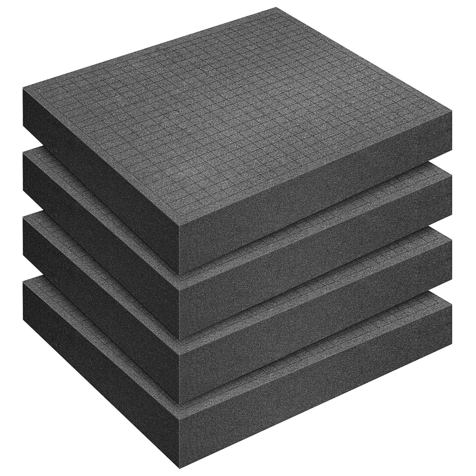 4 Pcs Pick and Pluck Foam Inserts 12x12x2 Inch – Customizable Storage for Board