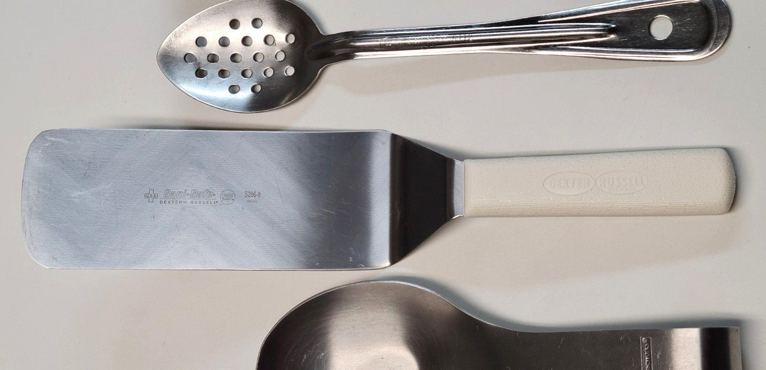 Dexter Russell Spatula Amco Spoon Rest Wolfgang Puck Vollrath Spoons MIXED LOT
