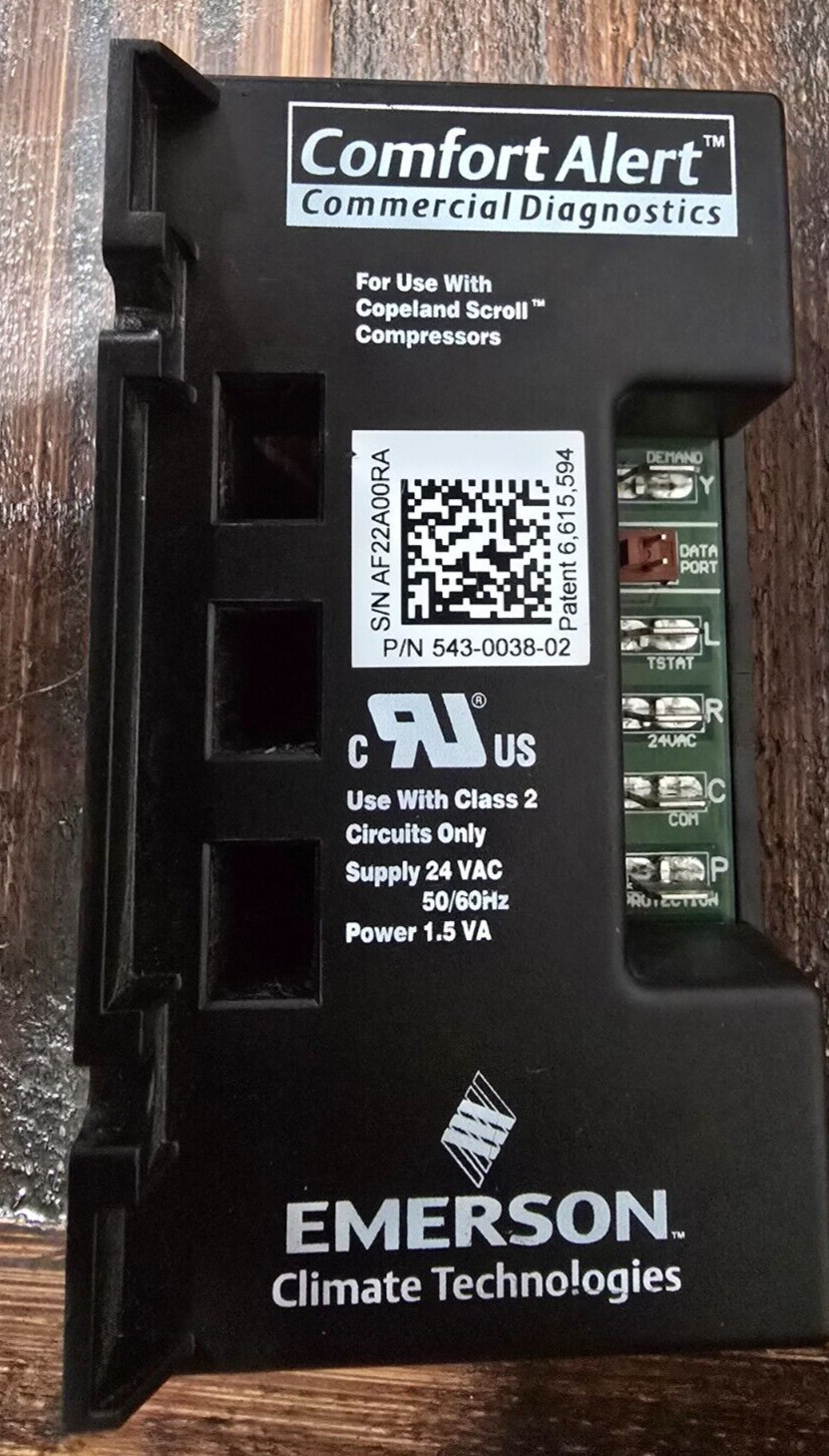 NEW Emerson Climate Comfort Alert Commerical for Copeland Compressor 543-0038-02